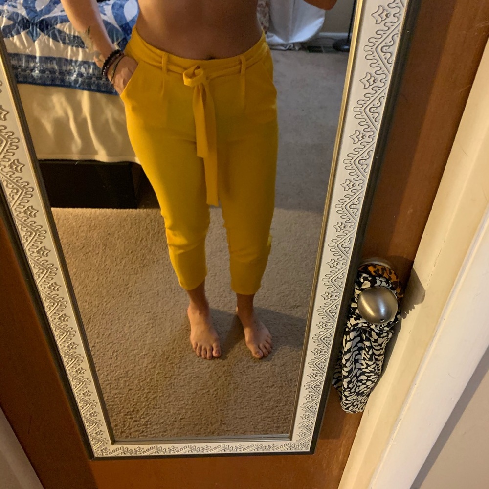 Mustard yellow joggers